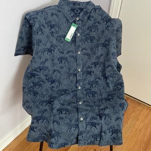 Stitch fix tiger print short sleev shirt